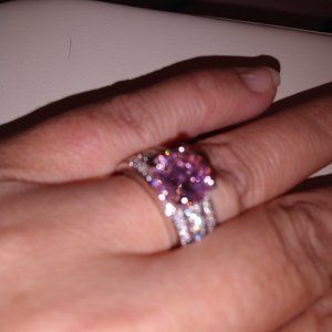 Jtv pink bella ring size 7
